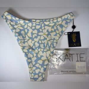 Skatie Blue and Yellow Kelly Nantucket Bikini Bottom